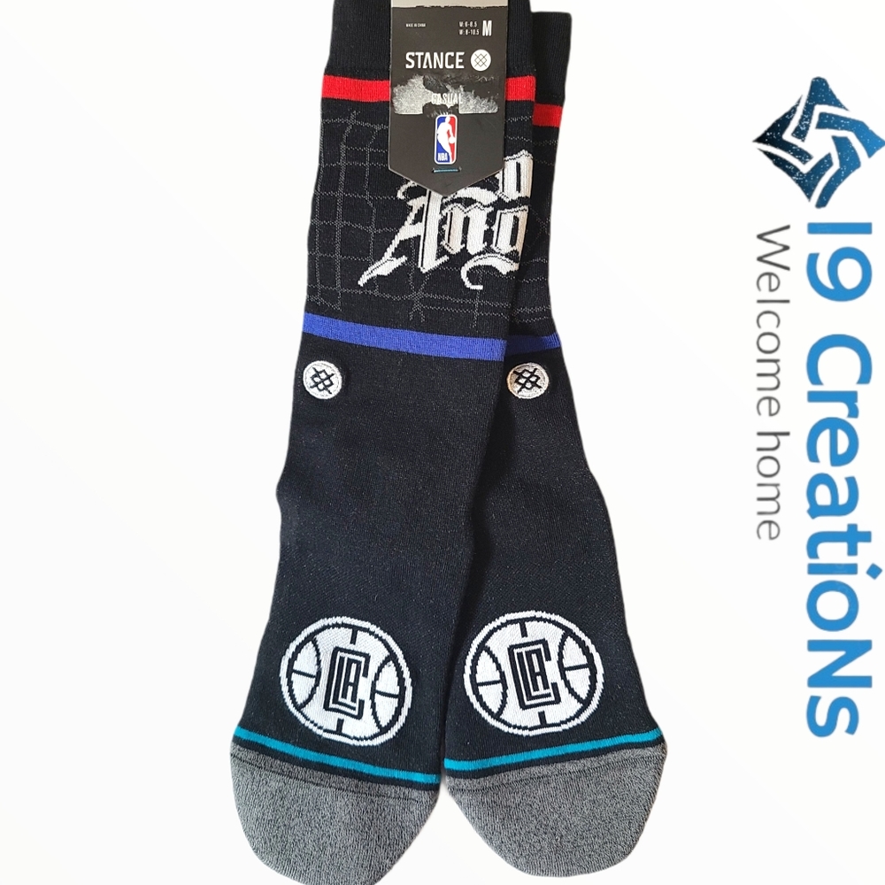 (NWT) Stance socks Los Angeles Clippers- Med